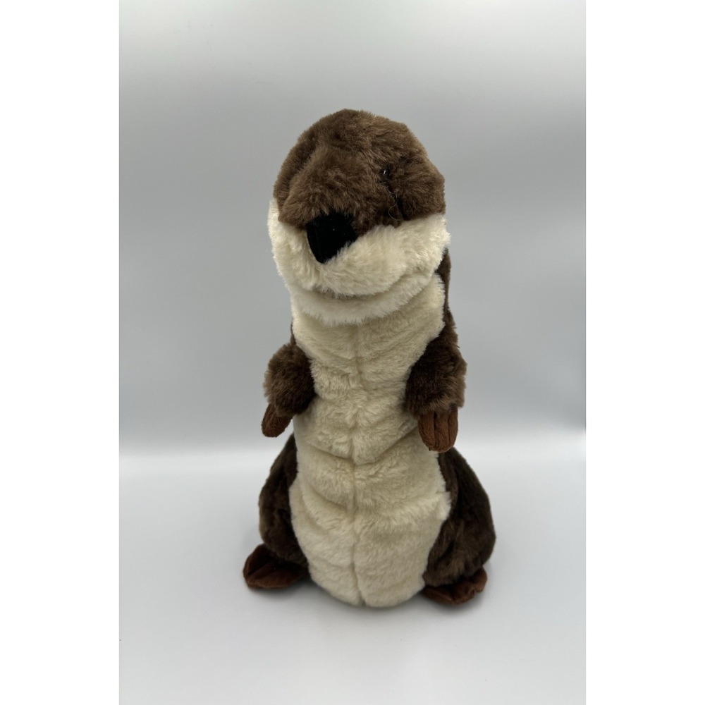 Vintage‎ The Petting Zoo Plush River Otter Puppet Animal 13" Standing 1994 Cute
